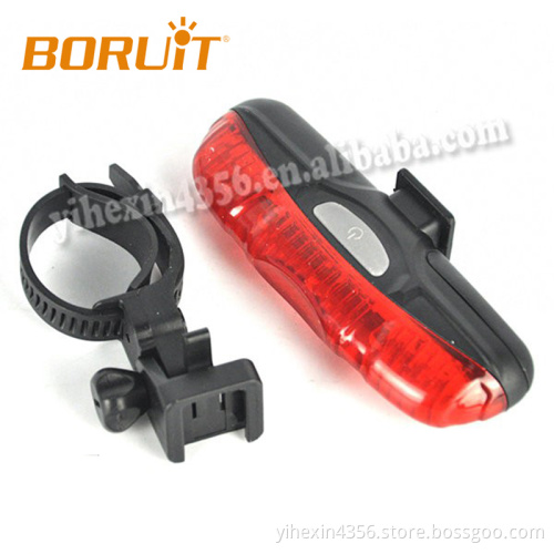 5 Red Led Bike Bicycle Laser Beam Rear Tail Light Strobe Light On Bike